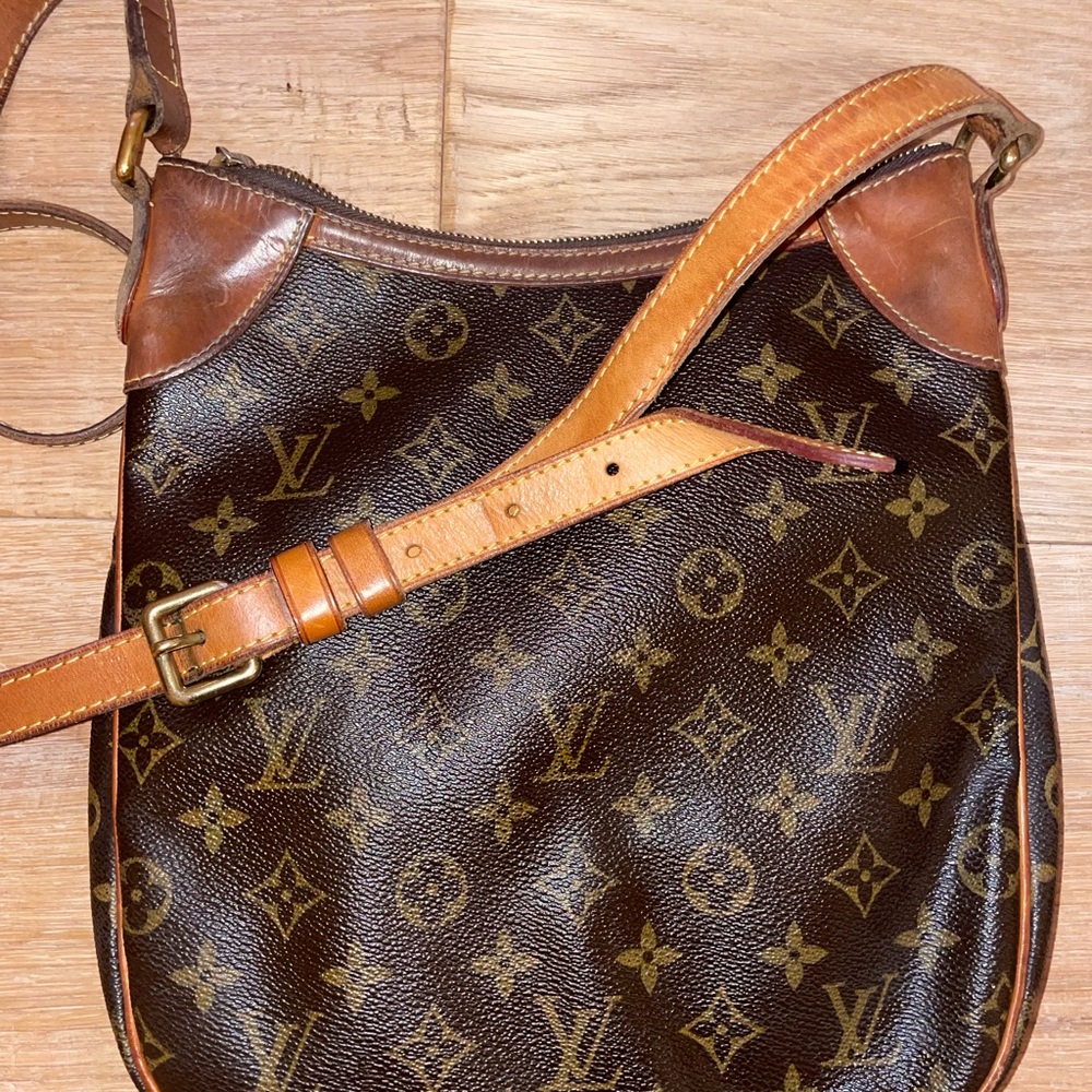 Louis Vuitton Odeon Monogram Long Strap 1053 Brown Canvas Cross Body Bag! - Picture 10 of 11